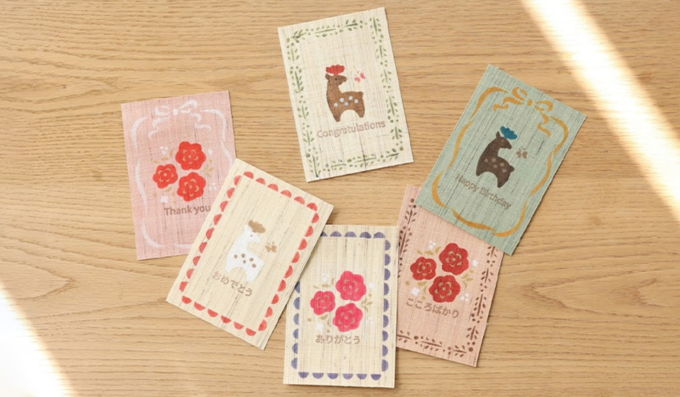 【中川政七商店 渋谷/ニュウマン高輪/福岡天神店 】ステンシルで描くオリジナルカードづくり