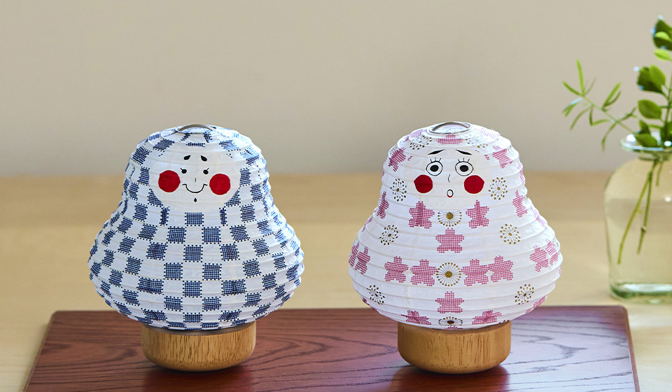 【中川政七商店 福岡天神店】8月 開催 八女提灯の「ミニだるま」絵付けワークショップ