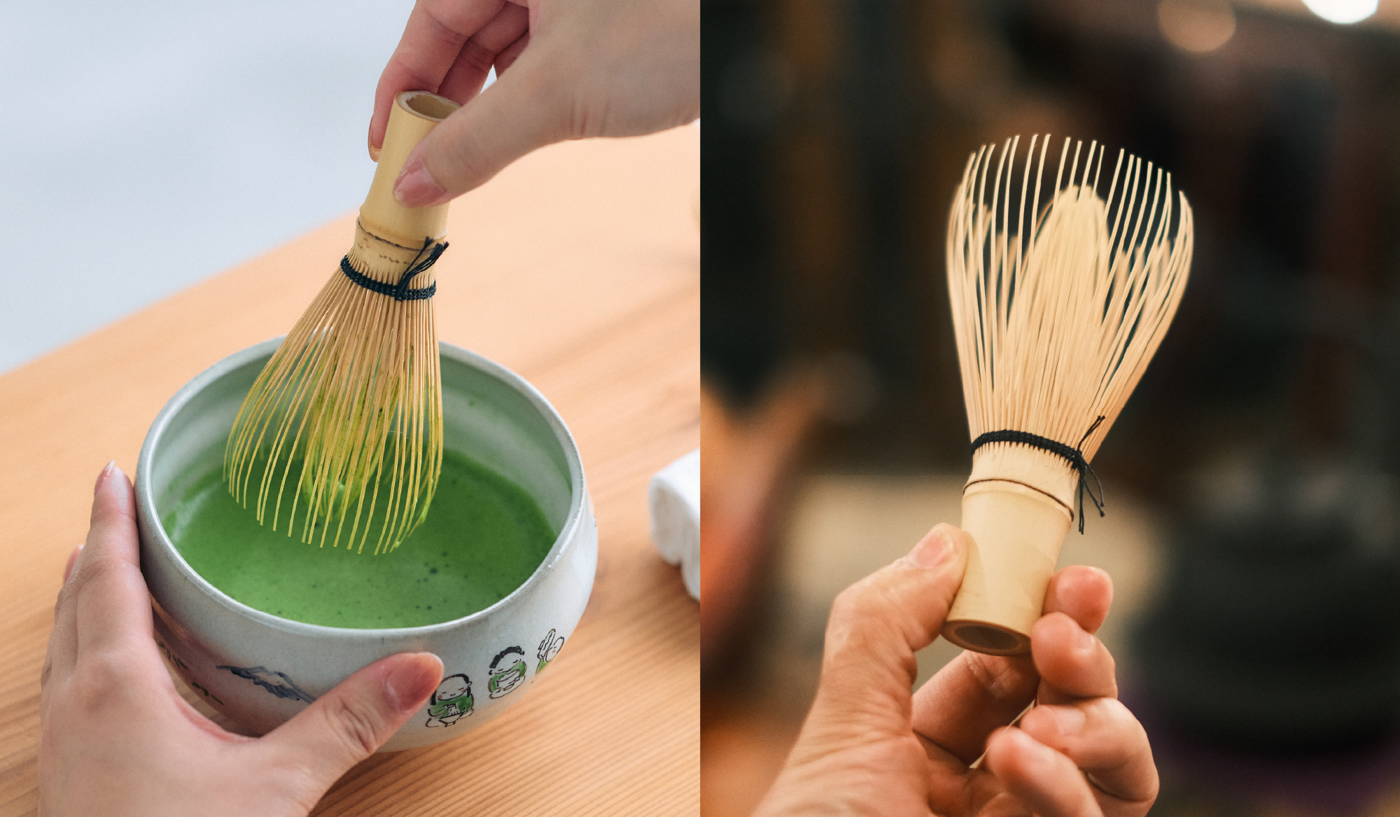【中川政七商店 ニュウマン高輪店】開業記念「気軽にはじめる 抹茶の自点て体験」「自分の手で仕上げる オリジナル茶筅づくり体験」
